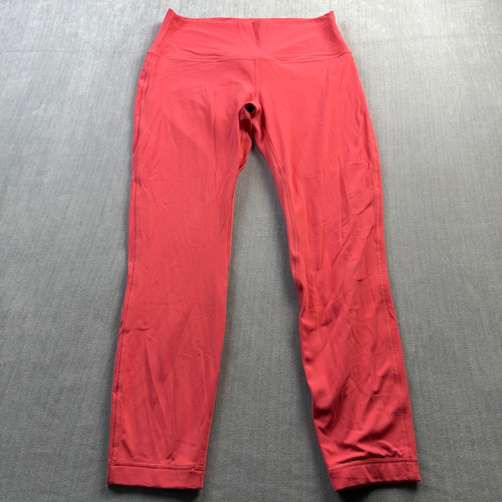 Lululemon High Rise‎ Align Leggings Coral Red 23 Inseam Yoga Pants Womens Size 6